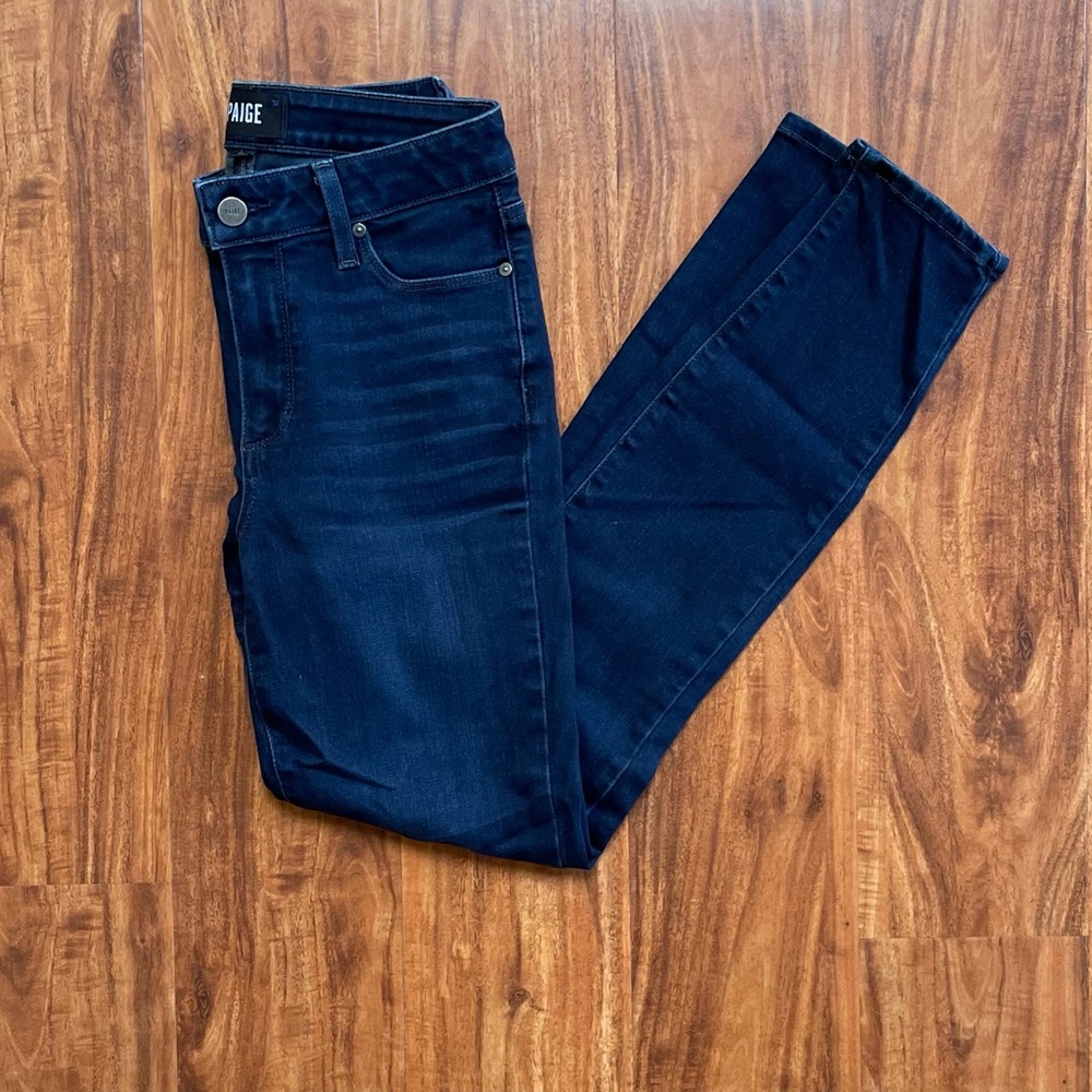 Paige Dark Blue Jeans, Size 25